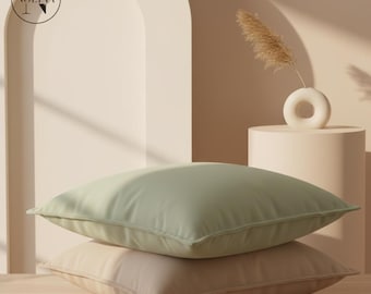 Funda de cojín de tela para sofá | Funda de almohada de lino | Funda de almohada de lino estilo europeo | Cojines de lino