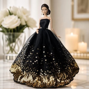 barbie black sparkly dress Barbie Sequin Dress