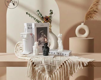 VELA CON ESCULTURA DE VENUS, Molde pequeño para vela con cabeza de David, Vela con cabeza de David, Molde de mineral de soja femenino, Vela de cera de soja David