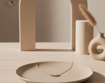 Collar con colgante de estrella abierta | Colgante minimalista de estrella | Collar astronómico de regalo | Collar de dama de honor de regalo