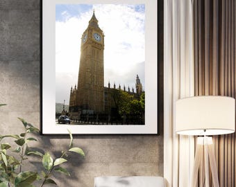 Big Ben Photography Print: London Cityscape Wall Art