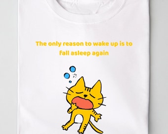 Chemise de nuit amusante : t-shirt unisexe Lazy Mood - Cadeau pour les amateurs de sommeil