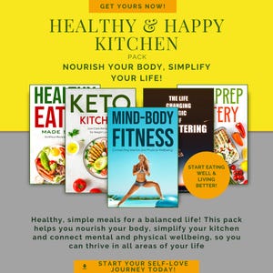 Wochenplaner für gesunde Küche: Printable: Meal Prep, Rezepte, Organisation (digitaler Download)