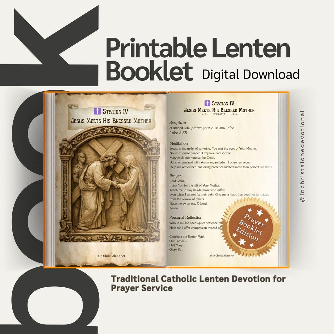 Stations of the Cross Prayer Booklet Printable | Catholic Lenten ...