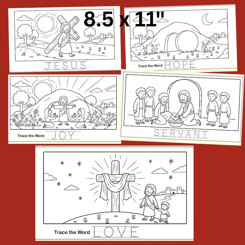 Holy Week Journey Activity Book, Catholic Stations of the Cross ...