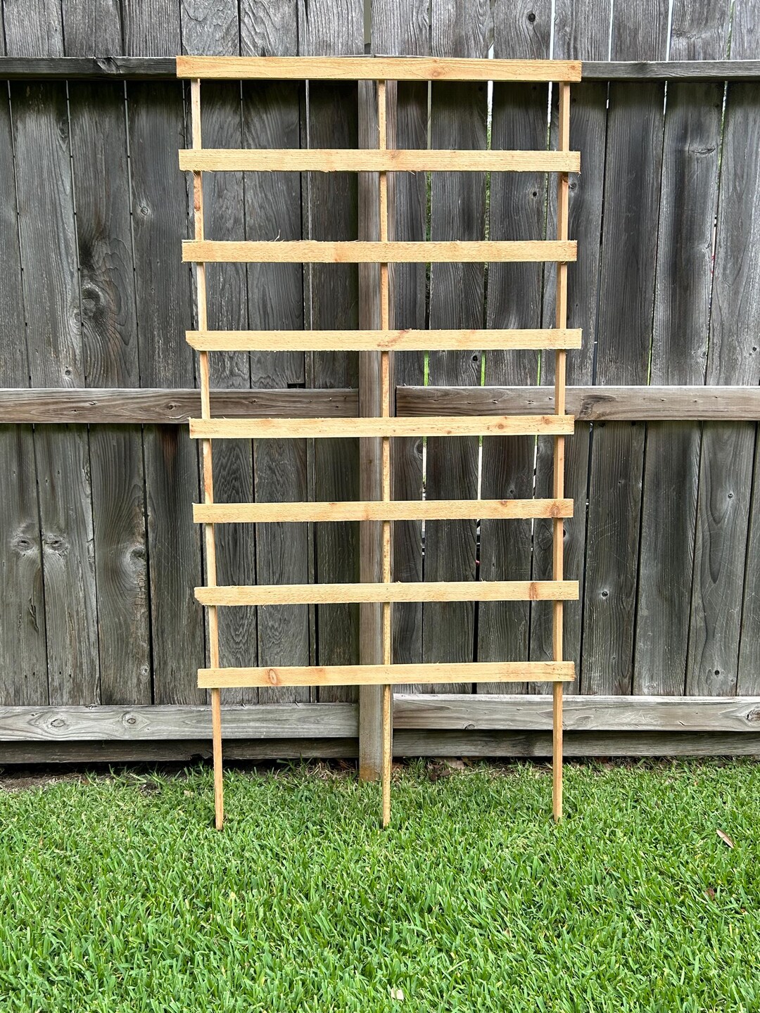 Cedar Ladder Garden Trellis - Etsy UK