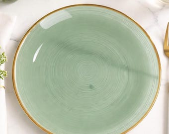 Set of 4 Wedgwood Napoleon Ivy Green Salad Plates 8 1/8