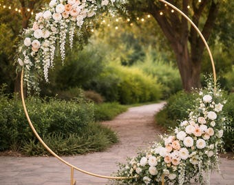 Gold Wedding Arch Frame - 4ft Floral Balloon Backdrop