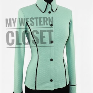 Lycra Show shirt: Stretch Rail Jacket, Preciosa Crystals