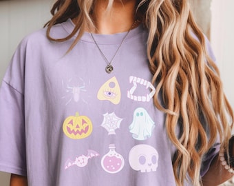 Summerween Shirt Spooky Summer Shirt Hot Ghoul Just Waiting for Halloween Shirt Ghost Summer Shirt Pastel Goth Shirt Whimsigoth clothes