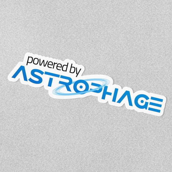 Powered by Astrophage - Project Hail Mary Vinyl Sticker