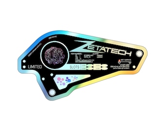 Pegatina holográfica CyberPunk Zetatech