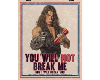 You Will Not Break Me Dungeon Crawler Carl WWII Propaganda Style Poster