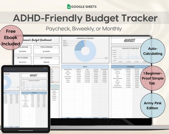 Budget Planner Monthly Budget Spreadsheet Google Sheets Weekly Paycheck Budget Template Monthly Weekly Biweekly Budgeting Expense Tracker