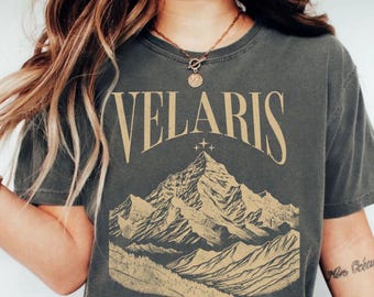 Velaris Comfort Colors T-Shirt Romantasy Bookish Gift Fantasy Reader City of Starlight BookTok Clothing Night Court Merch Book Nerd Apparel