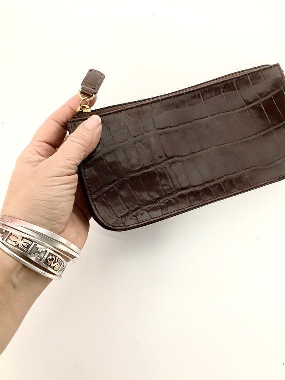 Vintage Small Clutch/ Brown Leather - image 8