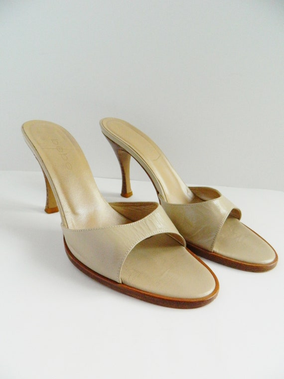 Vintage Bebe leather Mules - image 7