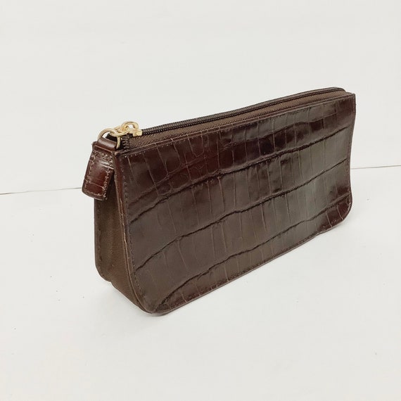 Vintage Small Clutch/ Brown Leather - image 4