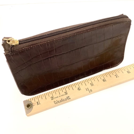 Vintage Small Clutch/ Brown Leather - image 7