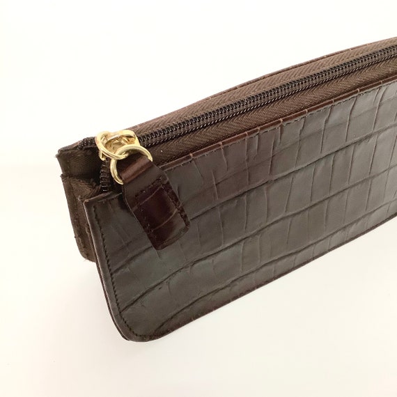 Vintage Small Clutch/ Brown Leather - image 2