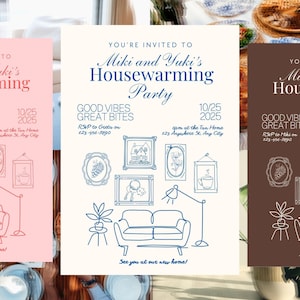 Editable Housewarming Invitation Template, House Warming Party Invite, New House Invite, Minimalist Housewarming, Fun Housewarming, New Home