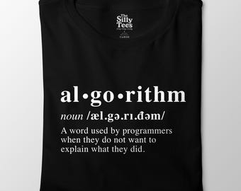 Lustiges Algorithmus Definition T-Shirt: Coding Humor Tee, Programmierer Geschenk