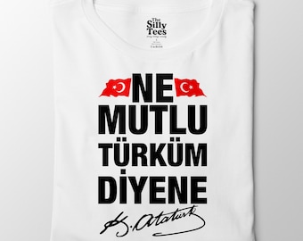 Atatürk Quote T-Shirt, Turkish Flag Patriotic Tee