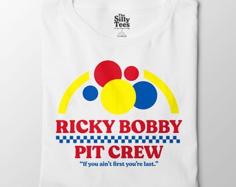 T-shirt Ricky Bobby Pit Crew : t-shirt graphique amusant de course de Nascar