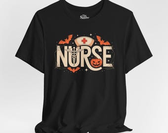 Halloween Nurse T-Shirt, Spooky Medical Staff Costume Tee