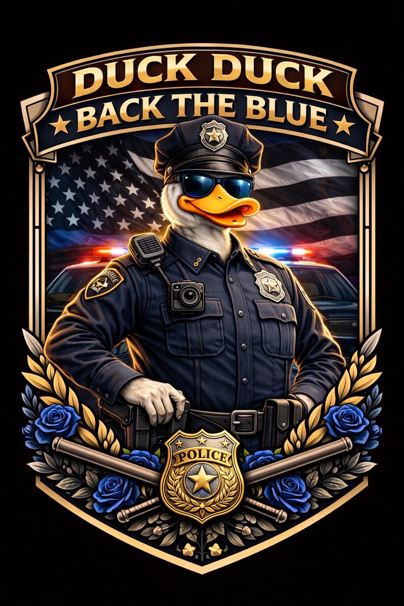 Duck Duck Police Sticker Set | Mounted Patrol, Thin Blue Line, Cop ...