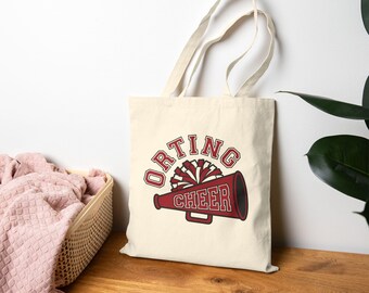 Cheerleading Megaphone Tote Bag | Sporting Cheer Retro Design