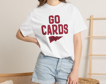 Go Cards pennant T-Shirt | College Sports Tee, Team Spirit Shirt