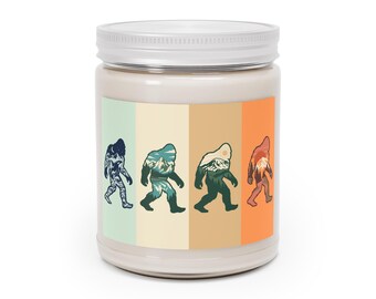 Retro Sasquatch Soy Candle | Pacific Northwest Scented Candle (9oz)