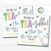 Tea Gift Tags, You're Tea-riffic! Appreciation Tag, Classroom School ...