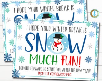 Christmas Teacher Postcard to Students Printable, Hello From the Teacher Online School Distance Learning Holiday Letter, Editable Template