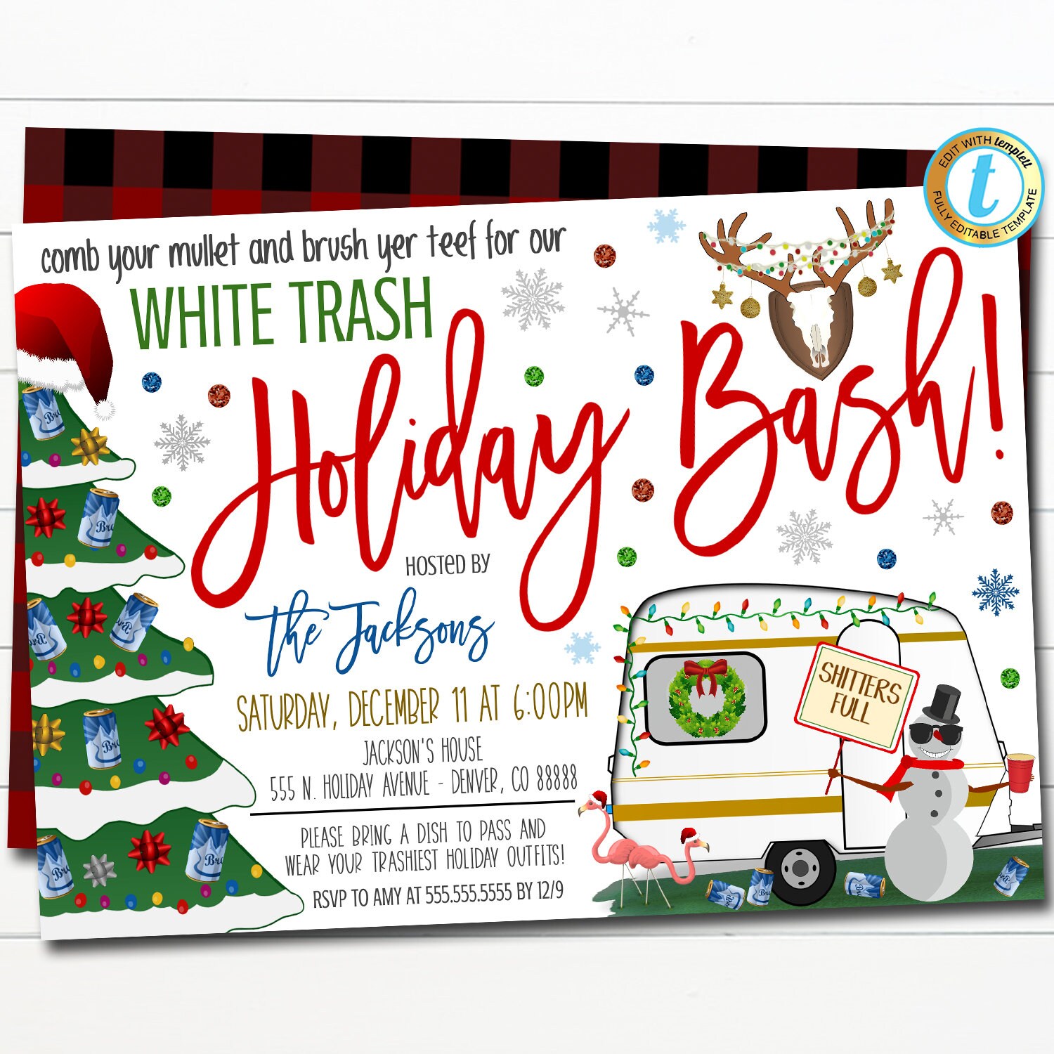 White Trash Bash Invitation Template Free 15 - gx5x3m2