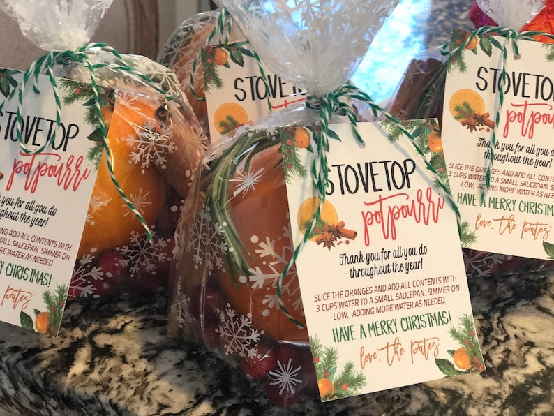 Stovetop Potpourri Gift Tags Christmas Holiday Etsy