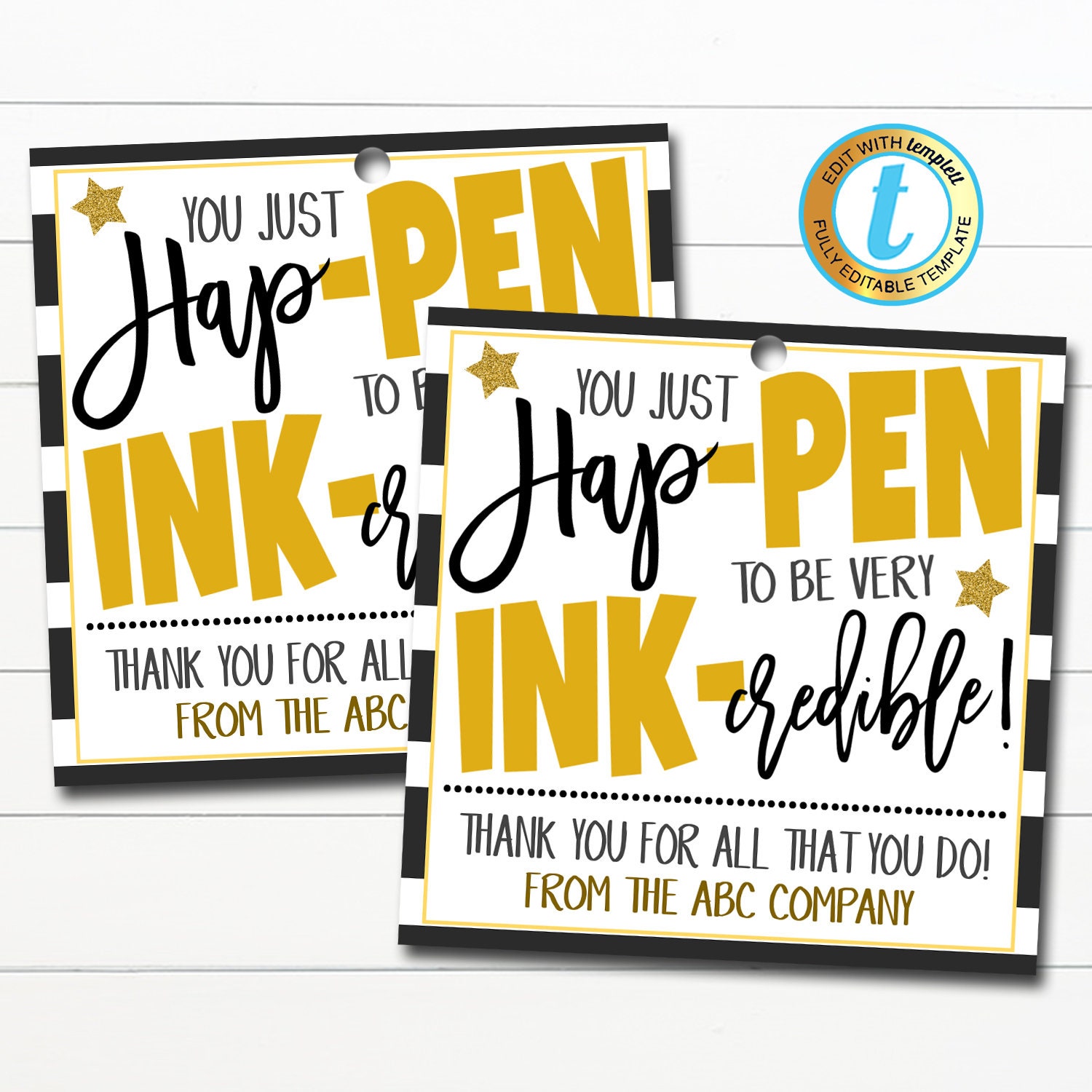 pen-thank-you-gift-tags-hap-pen-to-be-ink-credible-teacher-etsy