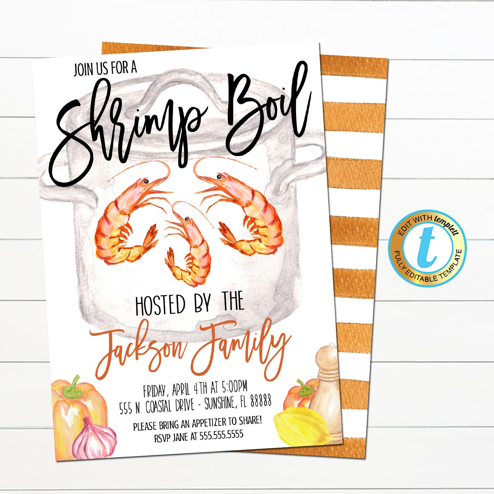 Low Country Boil Invitations