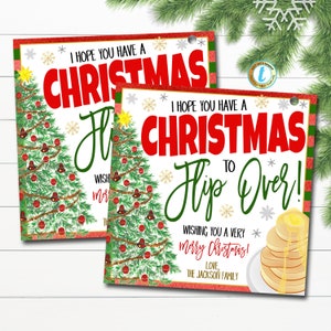 Kerstcadeaukaartjes, ik hoop dat je een kerst hebt om om te draaien, Vakantiegunstkaartjes, Leraar, personeel Vrijwilliger Witte Olifant, Bewerkbare sjabloon
