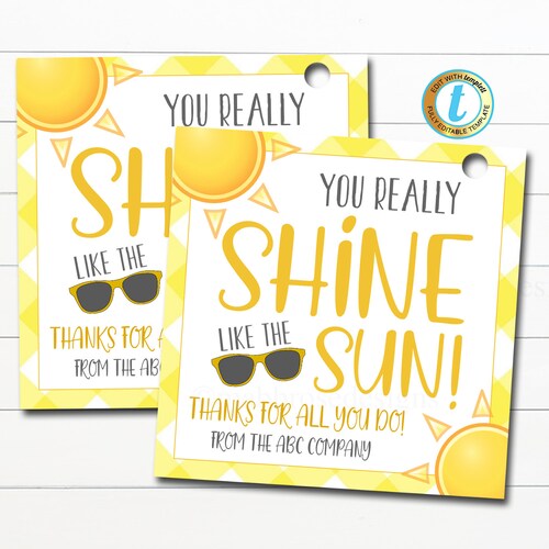 Printable/editable Appreciation Gift Tag for Teacher Nurse - Etsy