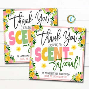 Etiqueta de regalo de agradecimiento, eres aromatizante, empleado voluntario, enfermera, personal, maestro, escuela, pto, pta, idea de regalo de agradecimiento, plantilla editable