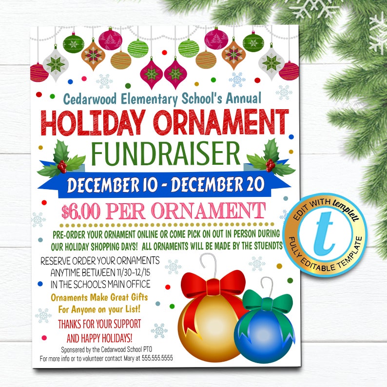 Christmas Ornament Fundraiser 