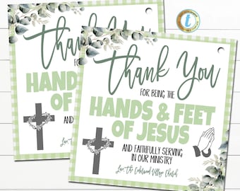 Thank You for Serving Cards, Church Volunteer Appreciation Printable, Children's Ministry Volunteer, Digital Download, Editable Template