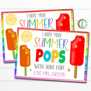 Cartão postal do professor de verão para alunos para impressão, Olá do professor, escola on-line, aprendizagem à distância, carta legal de verão, modelo editável