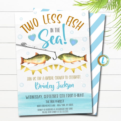 Fishing Wedding Shower Invitation Fish Fry Invitation Etsy