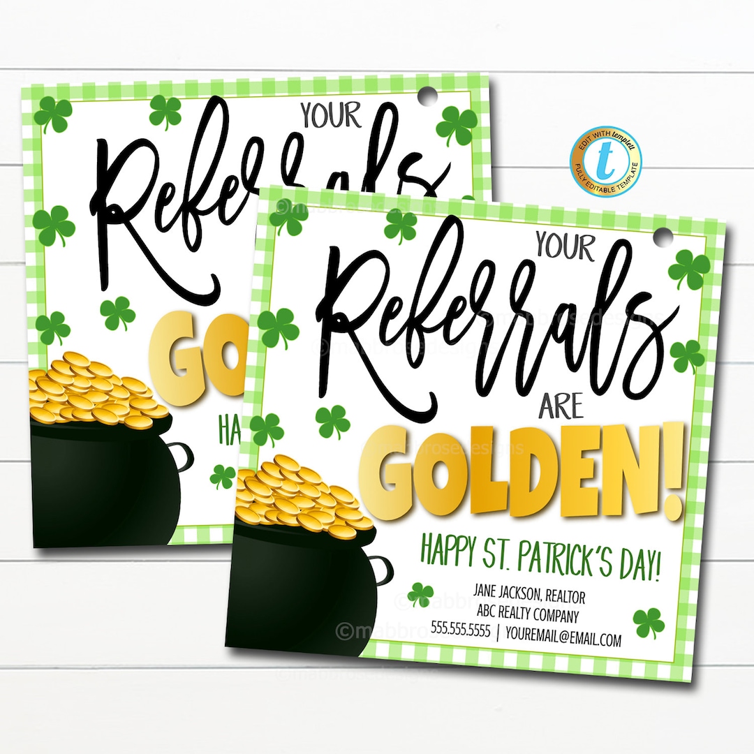 st patricks day pop by for realtors