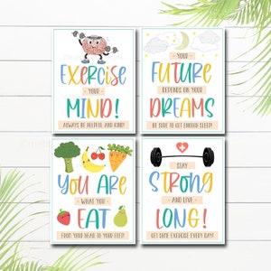 School Health Posters, INSTANT DOWNLOAD, Health Room Office Posters, Health Center Wall Art, Doctor Office Decor, School Health Clinic Nurse