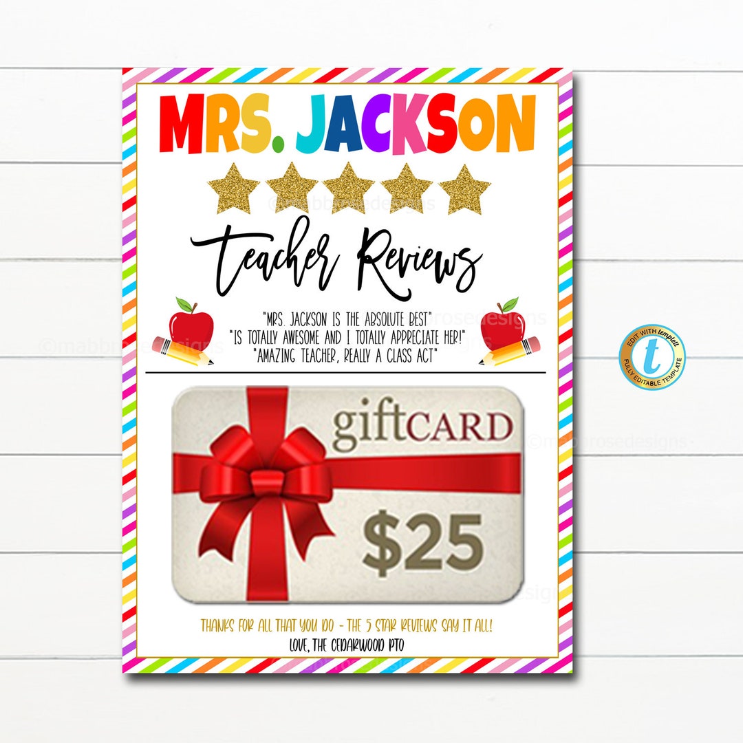 Teacher Appreciation Thank You Gift Card Holder Teacher 5 Etsy