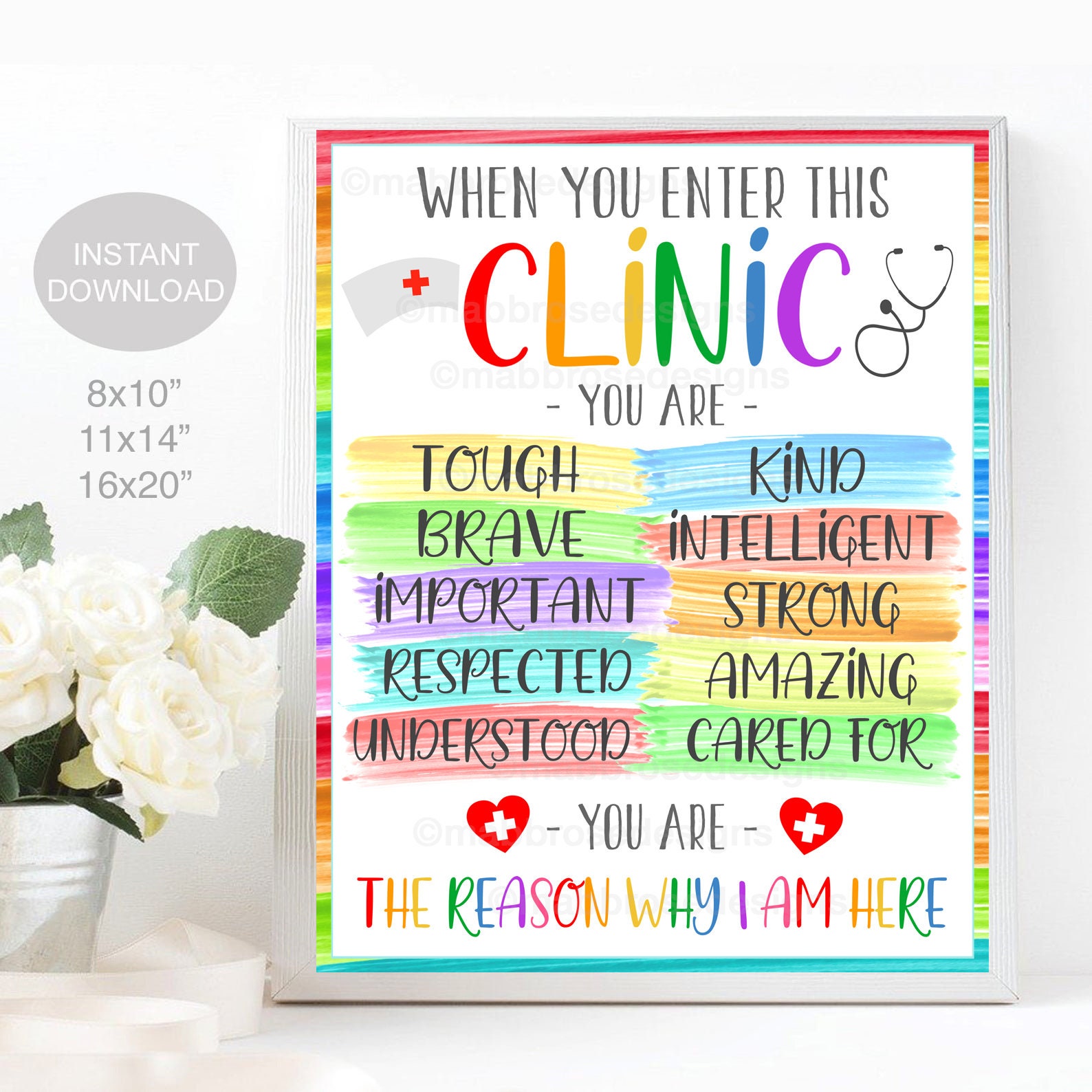 Printable School Health Office Poster Pediatric Clinic Decor Etsy